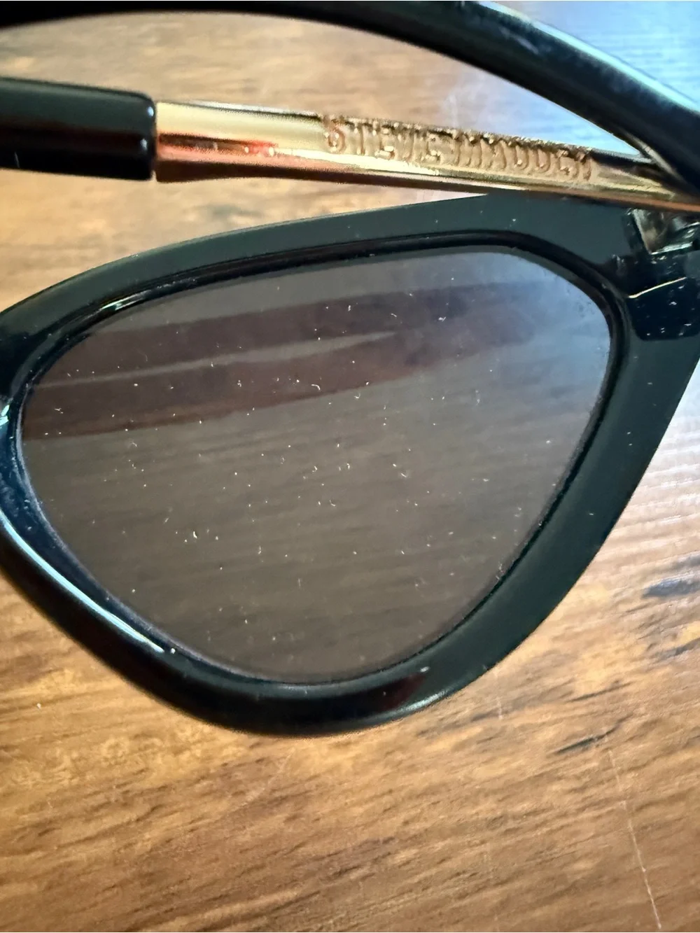 Black Cat-Eye Women's Sunglasses - Classic Style Steve Madden
